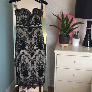 Lace black dress